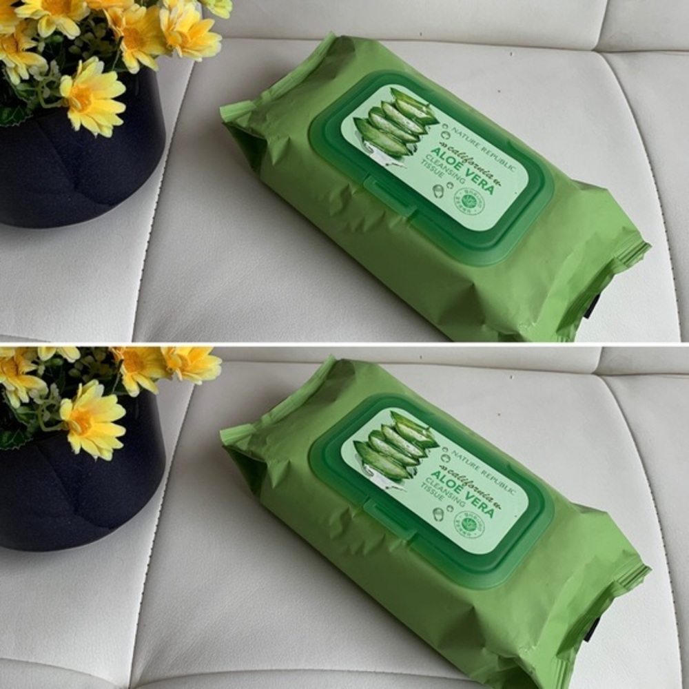 2 packs Nature Republic Aloe Vera Cleansing Tissue